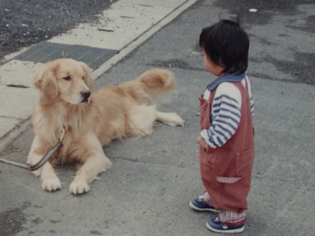 子供と犬